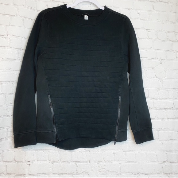Lululemon Black Pullover sweatshirt w/Side zippers - Picture 2 of 10